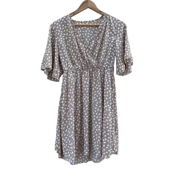 Shein Boho Coastal Cottage Mini Dress Size Small Missing Sash - Picture 1 of 9
